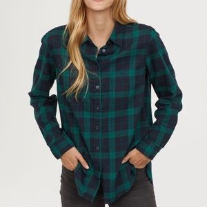 Green plaid shirt